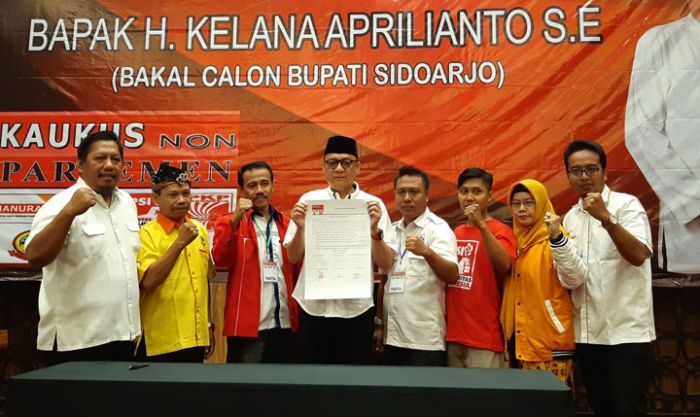 Parpol Non Parlemen Deklarasi Dukung Kelana Sebagai Cabup Sidoarjo 2020