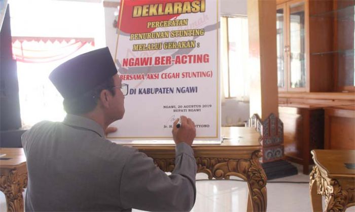 Deklarasi Ber-Acting, Pemkab Ngawi Ajak Seluruh OPD Jadi Orang Tua Asuh Bumil