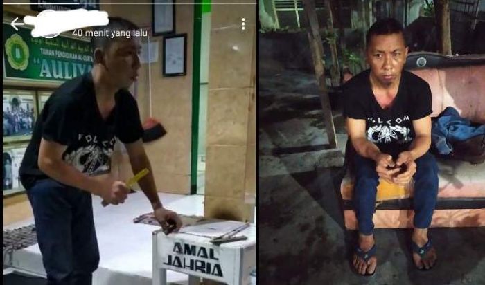 Warga Hajar Pencuri Kotak Amal, Mau Dipanggil Orang Tuanya, Pilih Dibawa ke Kantor Polisi Warga Hajar Pencuri Kotak Amal, Mau Dipanggil Orang Tuanya, Pilih Dibawa ke Kantor Polisi