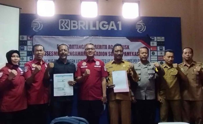 Tim Risk Assesment Polri Tinjau Stadion Gelora Madura Ratu Pamelingan