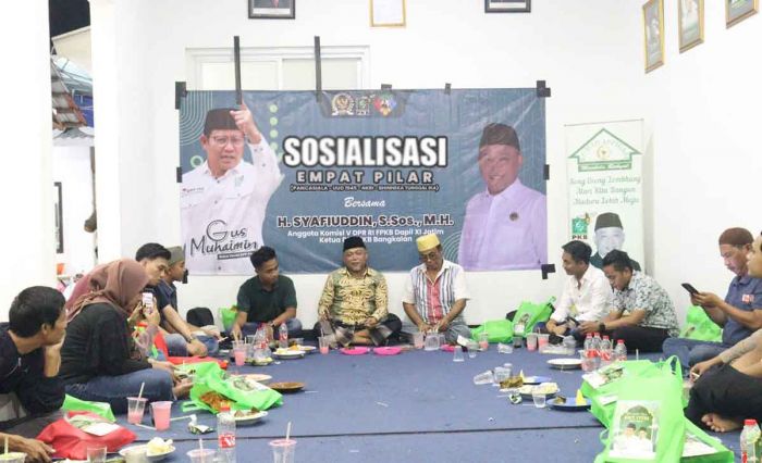 Gandeng Jurnalis Bangkalan, Syafiuddin Gelar Sosialisasi 4 Pilar