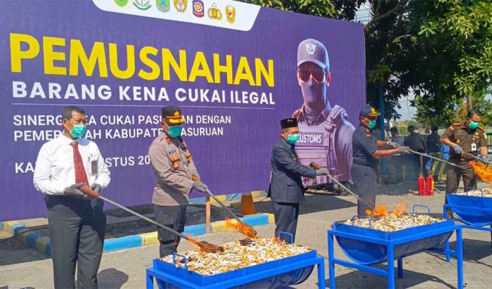 Bea Cukai Pasuruan Musnahkan Barang Kena Cukai Senilai Rp10 Miliar Lebih Bea Cukai Pasuruan Musnahkan Barang Kena Cukai Senilai Rp10 Miliar Lebih