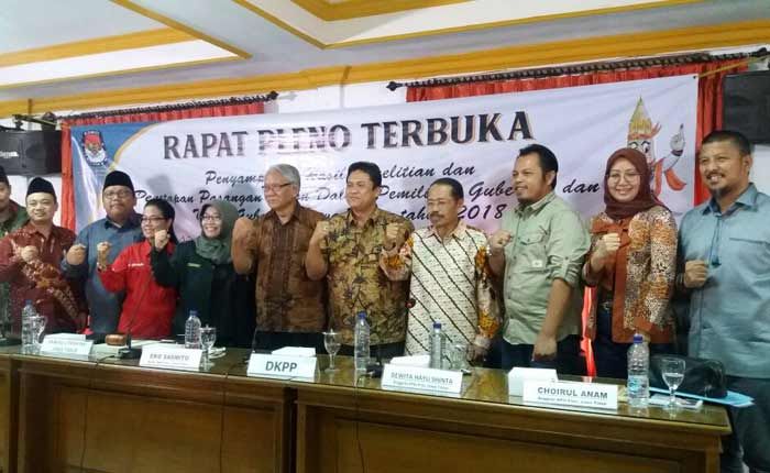 KPU Tetapkan Khofifah-Emil dan Gus Ipul-Puti sebagai Kontestan Pilgub Jatim