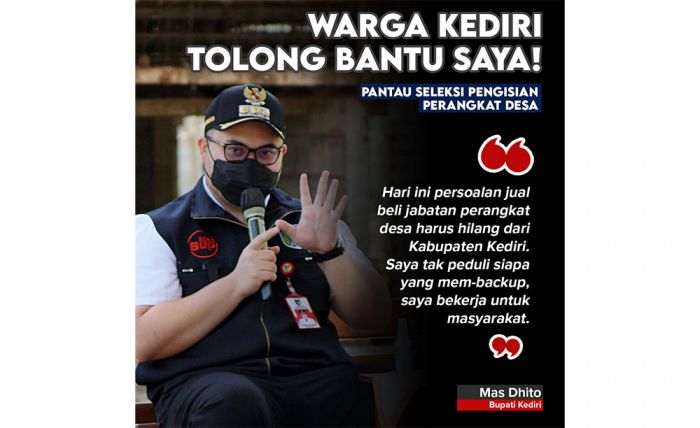 Komitmen Hapus Praktik Jual-Beli Perangkat Desa, Bupati Kediri Ajak Masyarakat Bantu Awasi Komitmen Hapus Praktik Jual-Beli Perangkat Desa, Bupati Kediri Ajak Masyarakat Bantu Awasi