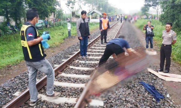 Kereta Api Brantas Sambar Seorang Nenek di Kediri