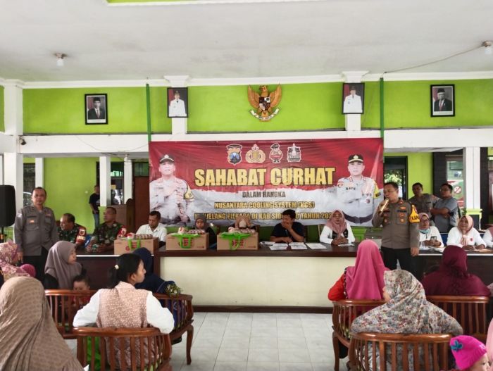 Diskusi Sahabat Curhat, Polsek Krembung Sidoarjo Ajak Jaga Kerukunan Jelang Pilkada Serentak Diskusi Sahabat Curhat, Polsek Krembung Sidoarjo Ajak Jaga Kerukunan Jelang Pilkada Serentak