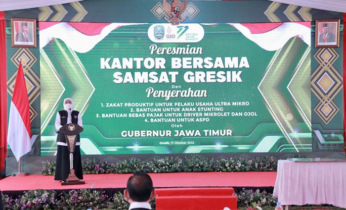 Diresmikan Gubernur Khofifah, Gedung Baru Kantor Bersama Samsat Gresik Beroperasi November 2022 Diresmikan Gubernur Khofifah, Gedung Baru Kantor Bersama Samsat Gresik Beroperasi November 2022