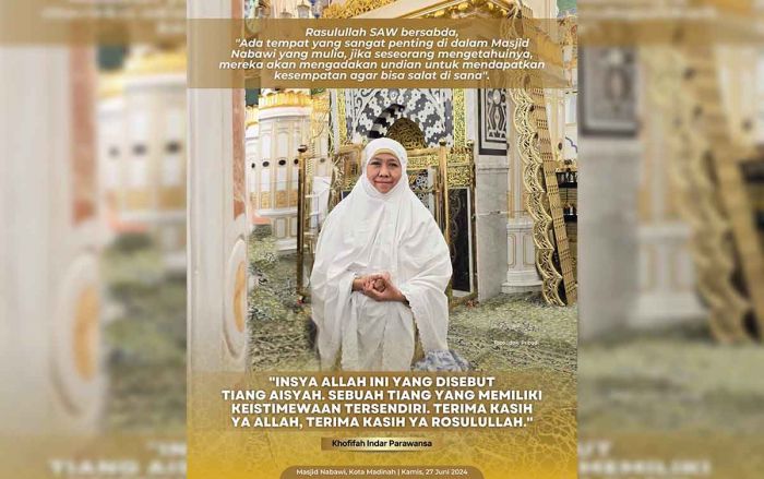 Khofifah Doakan Indonesia di Tiang Aisyah Jadi Negeri Baldatun Thayyibatun wa Rabbun Ghafur Khofifah Doakan Indonesia di Tiang Aisyah Jadi Negeri Baldatun Thayyibatun wa Rabbun Ghafur