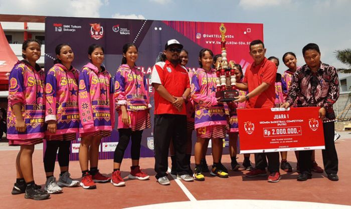 Cari Bibit Unggul, SMK Telkom Sidoarjo Gelar Kompetisi Bola Basket se-Jatim