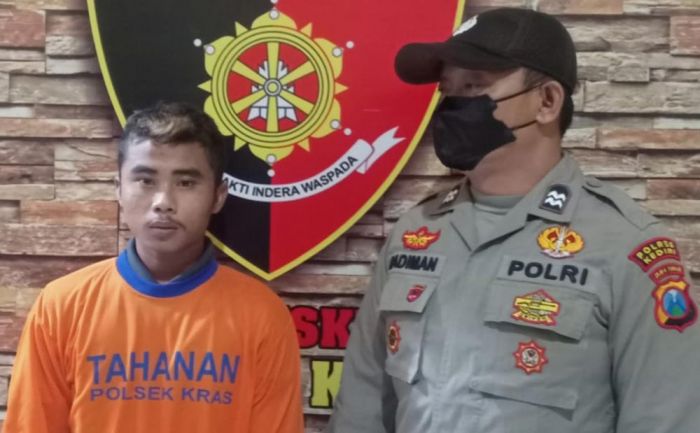 Polsek Kras Ringkus Pencuri Spesialis Ponsel di Jok Sepeda Motor