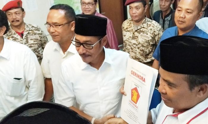 Pilbup Jember 2020: Djoko Kembalikan Formulir Bacabup ke Gerindra Diantar Ratusan Pendukungnya