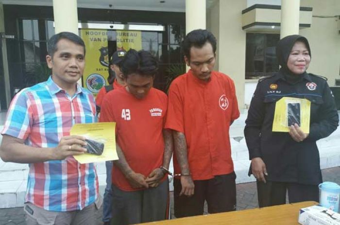 Usai Rampas Hp di Jalan Darmo, Dua Residivis Jambret Jalanan Dibekuk Tim Anti Bandit