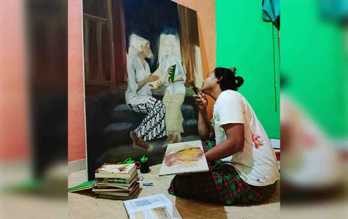 Ahmad Latif Basya, Pelukis Imajinatif yang Ingin Ciptakan Generasi Penerusnya