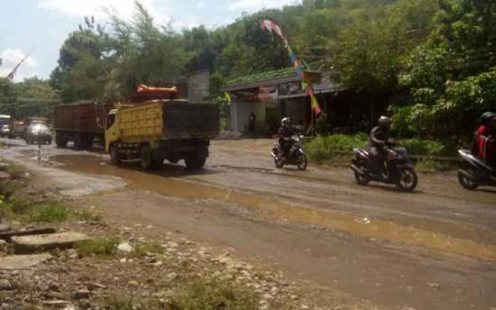 Soal Kerusakan Jalan Nasional di Desa Ngetal, Bina Marga Trenggalek: Tanggung Jawabnya BPJN