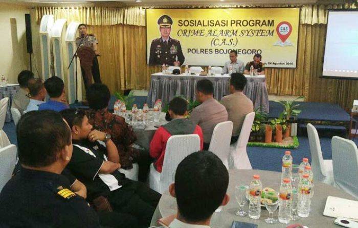 Polres Bojonegoro Launching Crime System Alarm, Aplikasi Android untuk Lapor Tindak Pidana