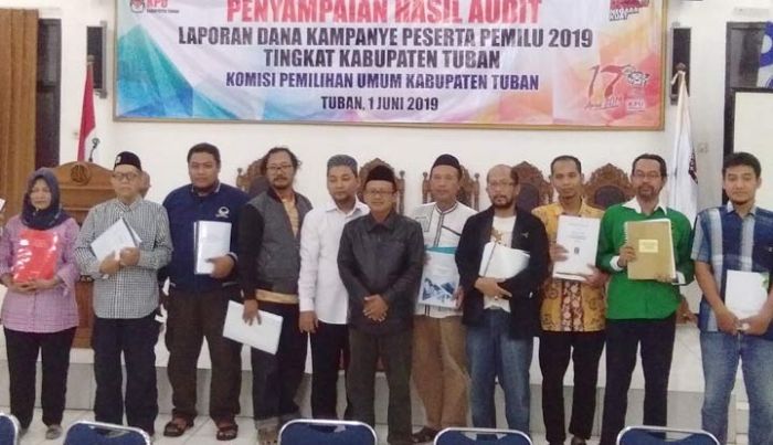 KPU Tuban Sampaikan Hasil Audit Laporan Dana Kampanye Pada Parpol