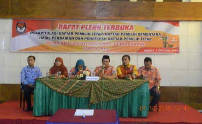 KPUD Ngawi Gelar Rapat Pleno Penetapan DPT