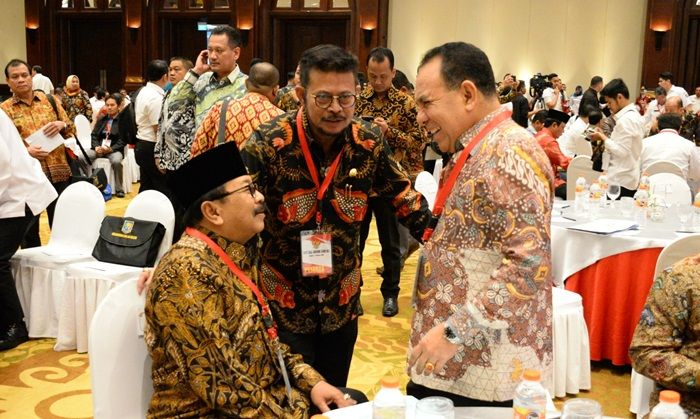 Pakde Karwo Hadiri Rakergub se-Indonesia, Menkeu: Minimalisir Daerah Rawan Bencana