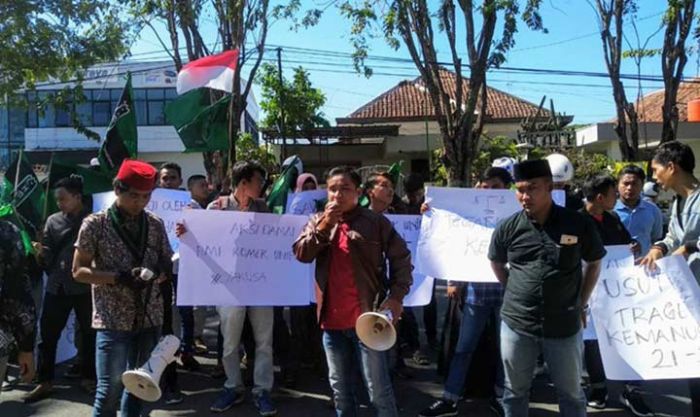 Minta Usut Tuntas Tragedi 22 Mei, ​HMI Pamekasan Gelar Demo dan Audiensi