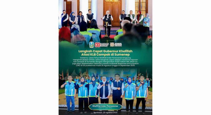 Gerak Cepat Tangani KLB Campak di Sumenep, Gubernur Khofifah Targetkan Imunisasi 95 Persen Anak Gerak Cepat Tangani KLB Campak di Sumenep, Gubernur Khofifah Targetkan Imunisasi 95 Persen Anak