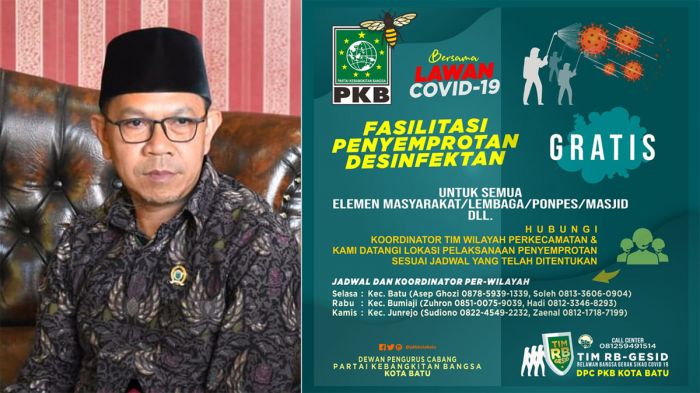 Cegah Penyebaran Covid-19, DPC PKB Terjunkan Tim RB Gesid-19