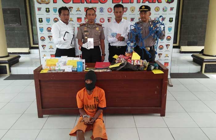 Menyamar jadi Gelandangan, Pencuri HP di Blitar Bobol Lima Toko HP