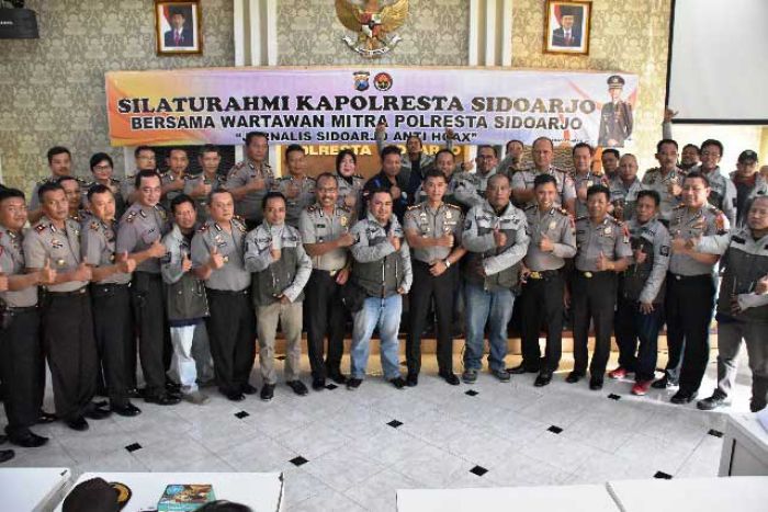 Polresta Sidoarjo Gelar Silaturrahmi Bersama Awak Media di Aula Baradhaksa