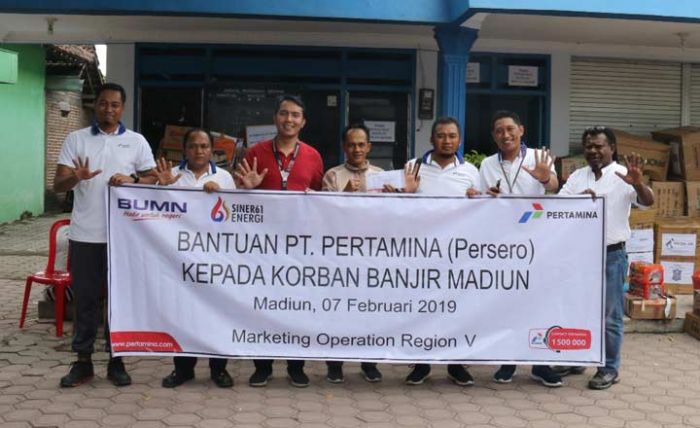 Pertamina Gulirkan Bantuan Rp 50 Juta untuk Korban Banjir Madiun