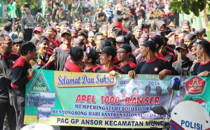 Songsong Hari Santri Nasional, 1500 Banser Tuban Gelar Apel dan Kirab Songsong Hari Santri Nasional, 1500 Banser Tuban Gelar Apel dan Kirab