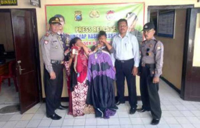 Dua Wanita Warga Lekok Pasuruan Ngutil Baju Lebaran di Toko Swalayan Krembung