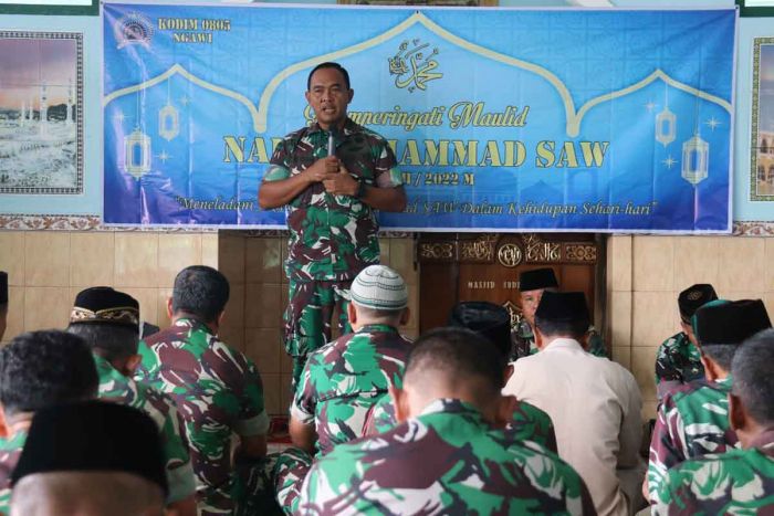 Peringati Maulid Nabi Muhammad, Dandim 0805/Ngawi Berharap Ikuti Tauladan Rasulullah Peringati Maulid Nabi Muhammad, Dandim 0805/Ngawi Berharap Ikuti Tauladan Rasulullah