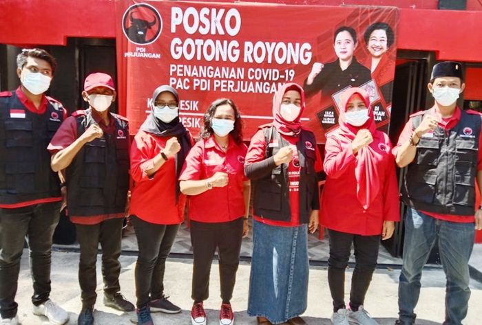 PDIP Gresik Launching 16 Posko Gotong Royong Penanganan Covid-19 Sekaligus PDIP Gresik Launching 16 Posko Gotong Royong Penanganan Covid-19 Sekaligus