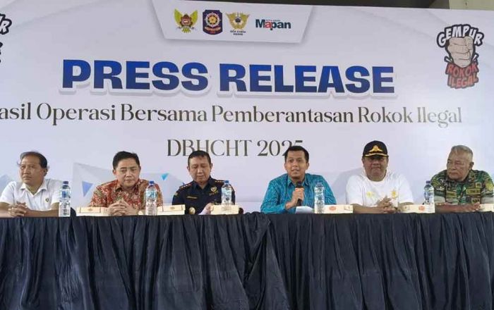 Kantor Bea Cukai Kediri Komitmen Berantas Rokok Ilegal, Gandeng Satpol PP Gelar Operasi Bersama