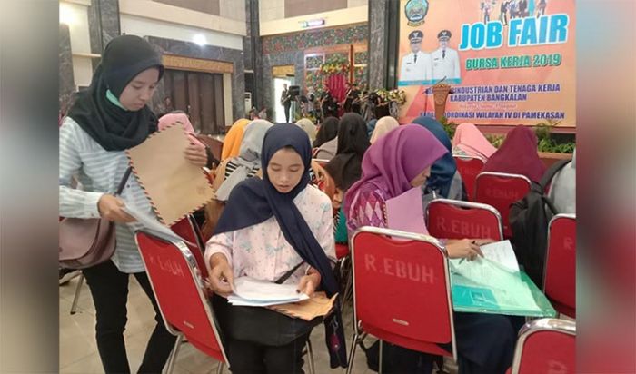 Sediakan 700 Lowongan Kerja, Job Fair Kabupaten Bangkalan 2019 Diserbu Pencaker