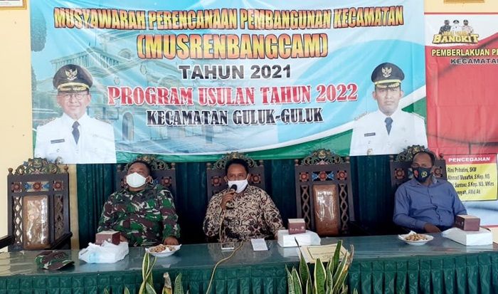 Bahas Usulan Program Tahun 2022, Kecamatan Guluk-Guluk Sumenep Gelar Musrenbangcam 