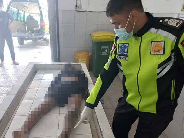 Diduga Kurang Konsentrasi, Pengendara Motor di Kletek Sidoarjo Jatuh dan Meninggal Dunia