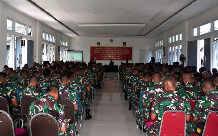 Kunker di Puslatpurmar 3 Grati Pasuruan, Dankormar Beri Pembekalan Suspaja Tandiktupa