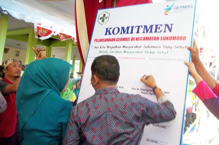 TP PKK Nganjuk Canangkan Germas di Sukomoro TP PKK Nganjuk Canangkan Germas di Sukomoro
