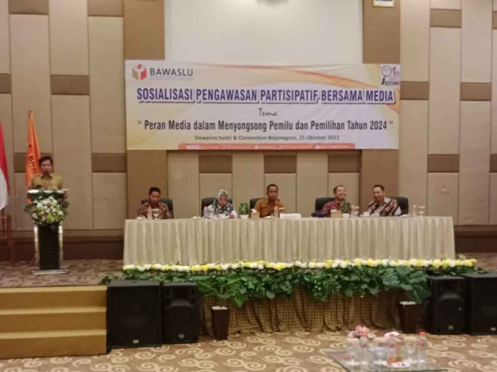 Sosialisasi Pengawasan Partisipatif, Wartawan di Bojonegoro Sebut Bawaslu 