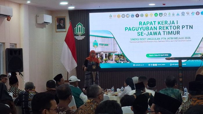 Gubernur Khofifah Launching Riset Kolaboratif PTN Jatim Melaju 2026 di UIN Syekh Wasil Kediri
