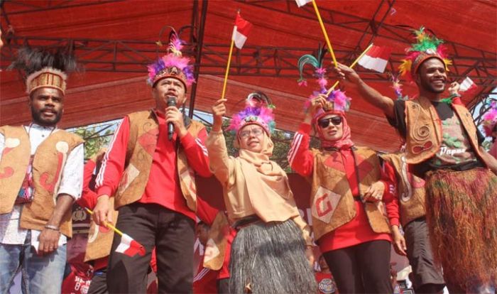 Ngonthel Bareng Kemerdekaan Bersama Ribuan Onthelis Papua, Wabup: Keragaman itu Menguatkan