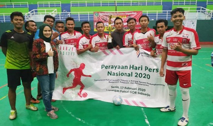 Hibur Warga Terdampak Banjir, KFWS Bersama Sidoarjo Positif Gelar Turnamen Futsal