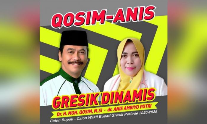 Pilbup Gresik 2020: Duet Qosim-Anis Paling Berpeluang Direkom PDIP