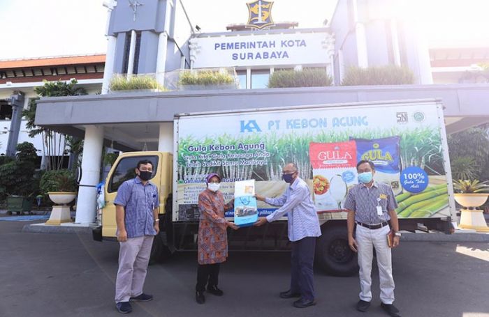 ​PSBB Tahap II, Pemkot Surabaya Terima 5 Ton Beras dan 2 Ton Gula