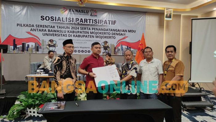Bawaslu Kabupaten Mojokerto Terima 11 Aduan Dugaan Pelanggaran Pemilu, 1 Perkara Ditangani Kejari Bawaslu Kabupaten Mojokerto Terima 11 Aduan Dugaan Pelanggaran Pemilu, 1 Perkara Ditangani Kejari
