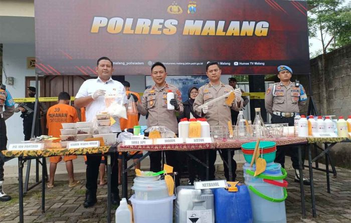 Polisi Bongkar Home Industry Narkoba di Jawa Timur Polisi Bongkar Home Industry Narkoba di Jawa Timur