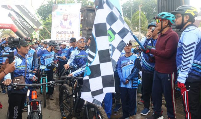 Ribuan Santri Ikuti Gowes Ultah Ponpes Genggong Probolinggo