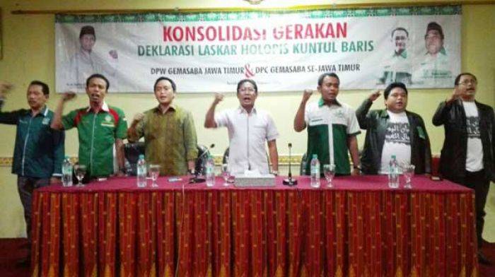 Bentuk Laskar Holopis Kuntul Baris, Gemasaba Jatim Deklarasi Dukung Pak Halim Bentuk Laskar Holopis Kuntul Baris, Gemasaba Jatim Deklarasi Dukung Pak Halim
