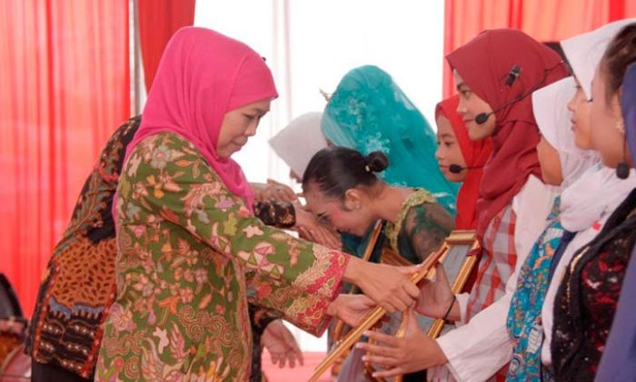 Peringati HAN 2019, Khofifah Tekankan Pentingnya Peran Keluarga dalam Melindungi Anak