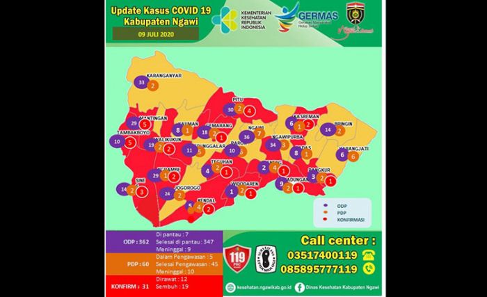 Pasien Positif Covid-19 di Ngawi Kembali Bertambah Pasien Positif Covid-19 di Ngawi Kembali Bertambah